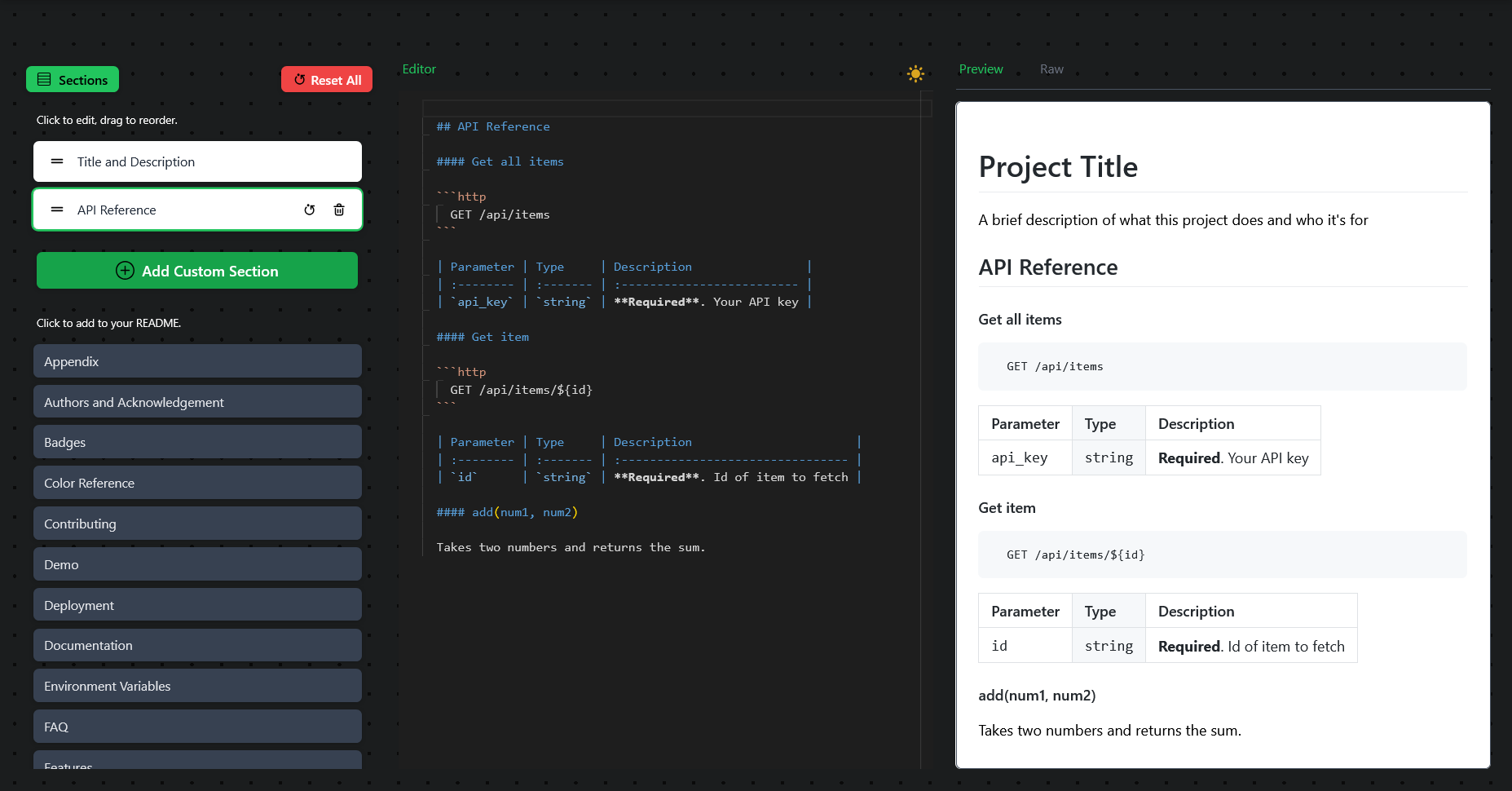 Editor Demo Image